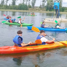Wyjazd kajakowy ósmoklasistów. Obserwacja przyrody