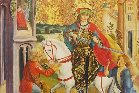 fot. wikipedia (Święty Marcin i żebrak - obraz węgierskiego malarza z końca XV wieku)